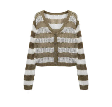 Sweewe Striped Knit Cardigan 