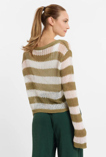 Sweewe Striped Knit Cardigan 