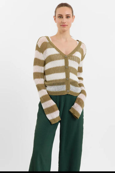 Sweewe Striped Knit Cardigan 