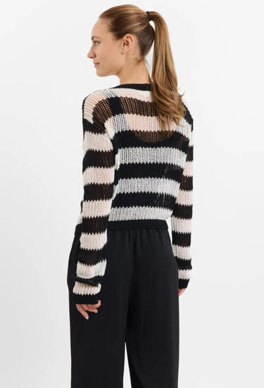 Sweewe Striped Knit Cardigan 