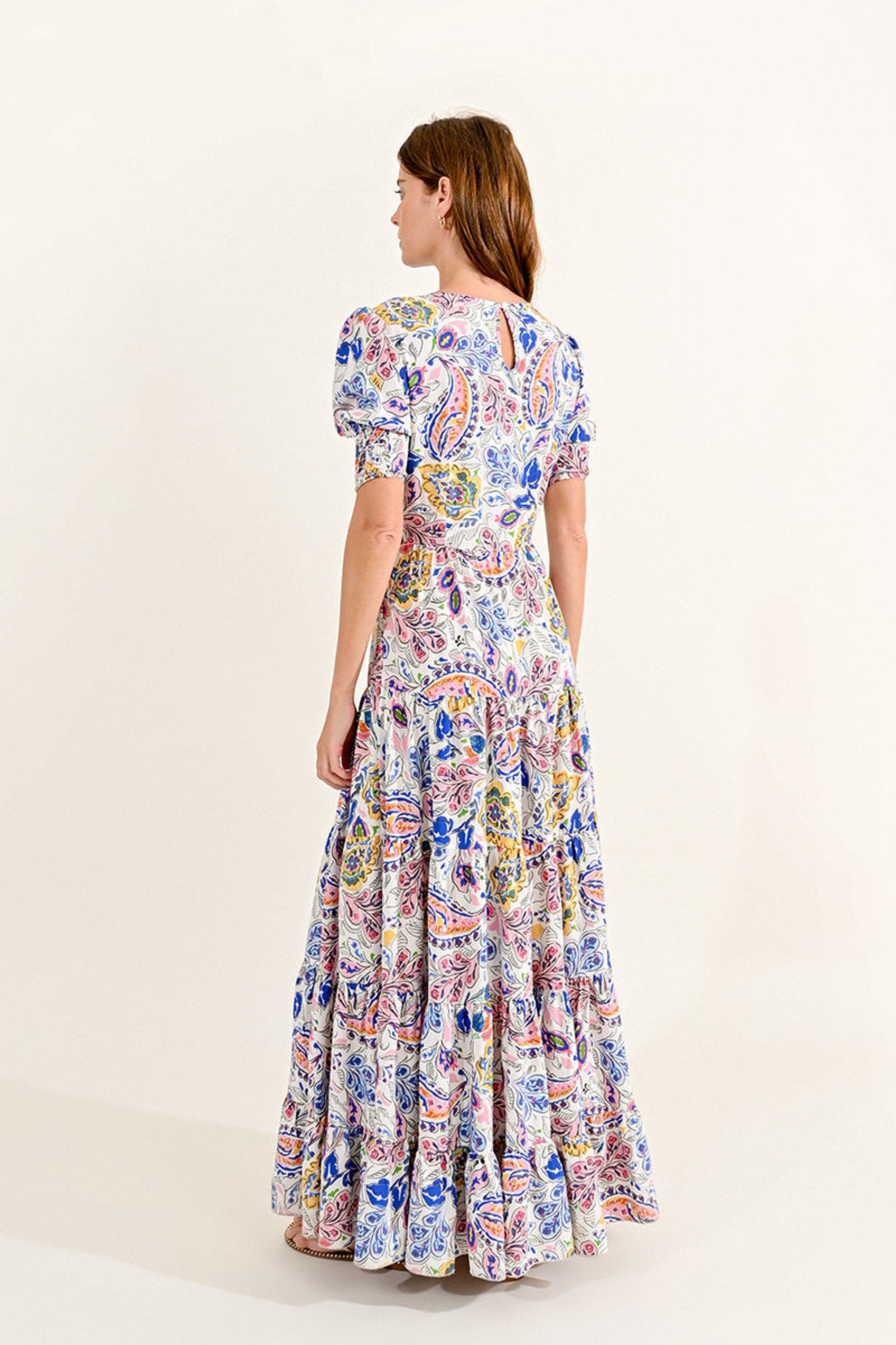 Molly Bracken Maxi Dress in Off White Lydia - clever alice
