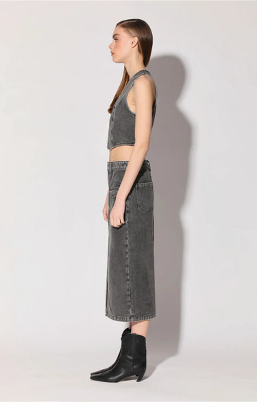 Walter Baker Tory Top in Grey Wash