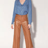 Walter Baker Venice Leather Pant in Camel