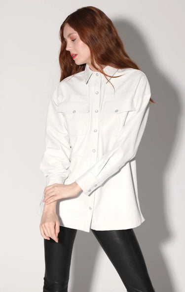 Walter Baker Shandi Leather Top in White