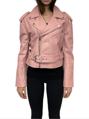 Walter Baker Pink Flamingo Leather Jacket 