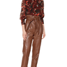 Walter Baker Maggie Leather Pant in Walnut 