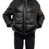 Walter Baker Black Puffer Leather Jacket 