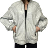 Walter Baker White Cracked Leather Jacket 