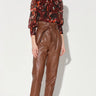 Walter Baker Maggie Leather Pant in Walnut