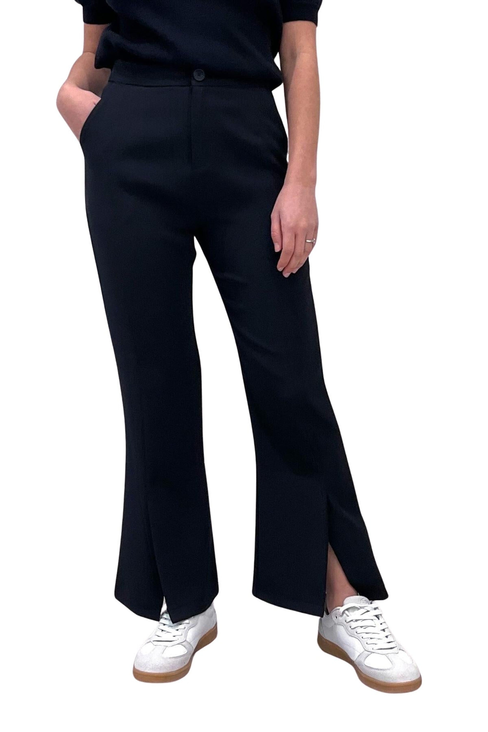 Clever Alice Front Slit Pant - clever alice