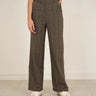 Clever Alice Brown Checked Trousers 