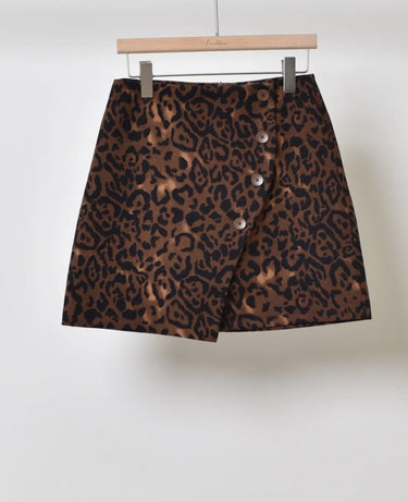 Clever Alice Leopard Skirt 