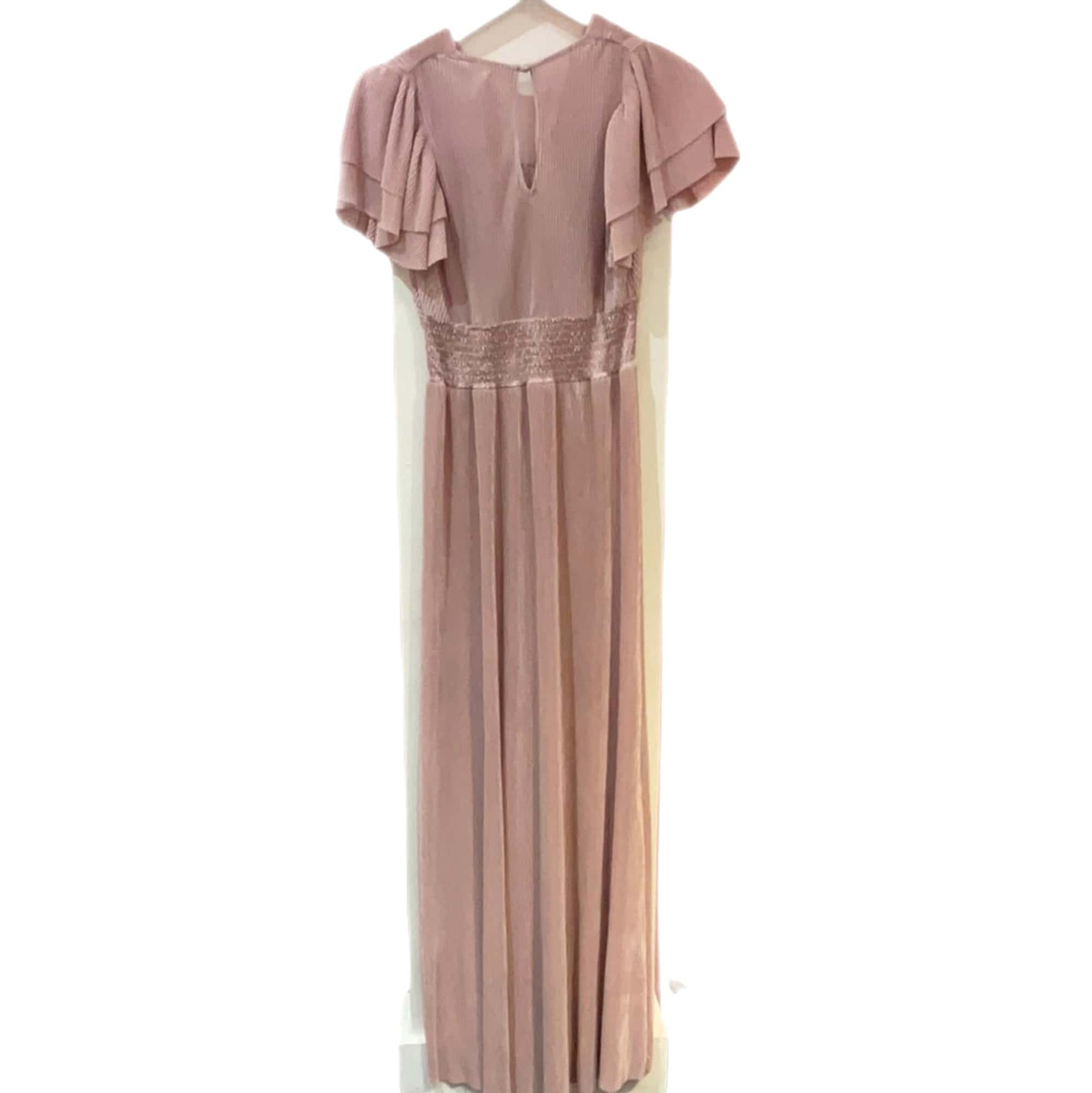 Heartloom Pleated Maxi Dress in Blush - clever alice