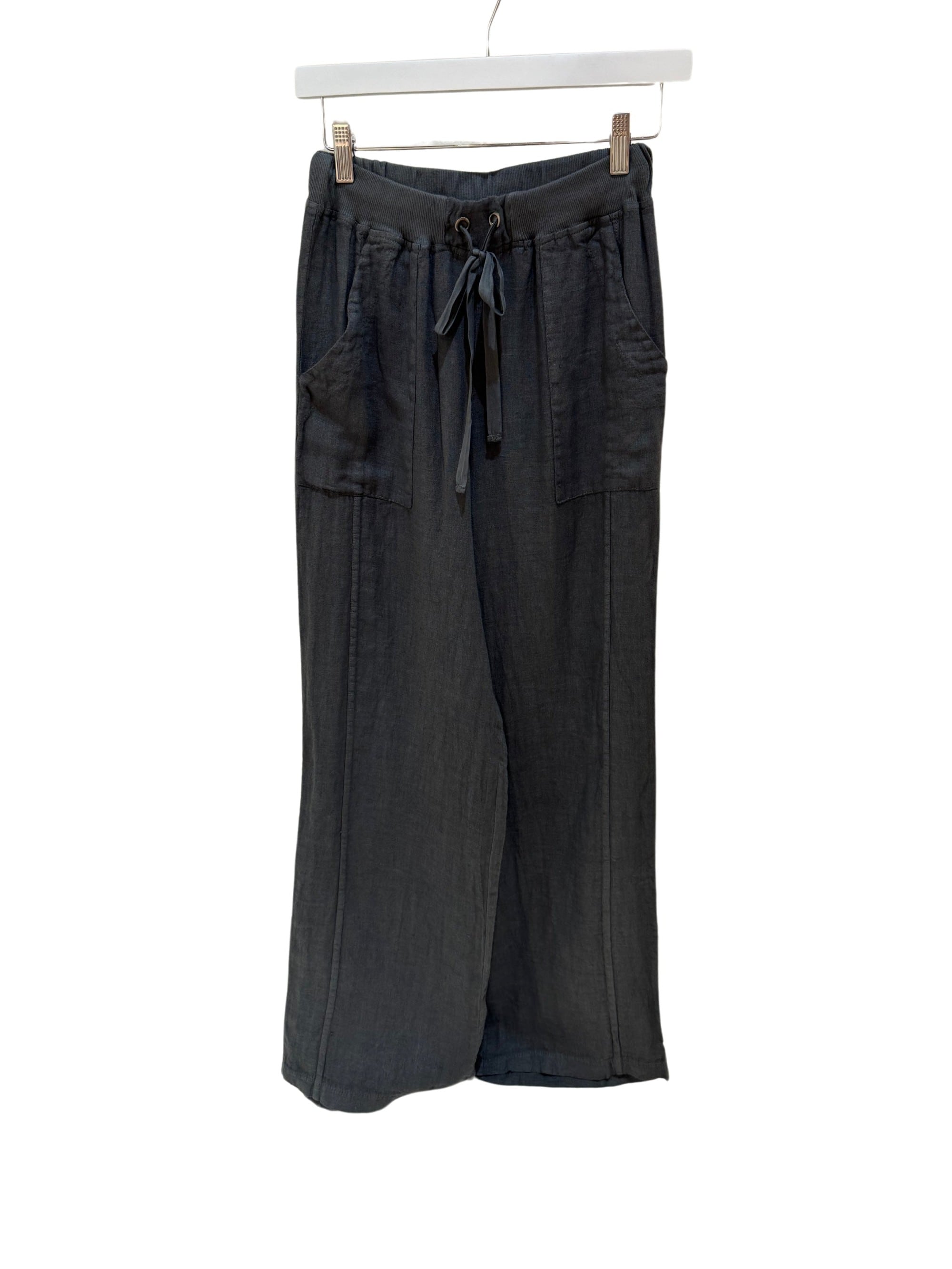Inizio Drawstring Linen Pants - clever alice