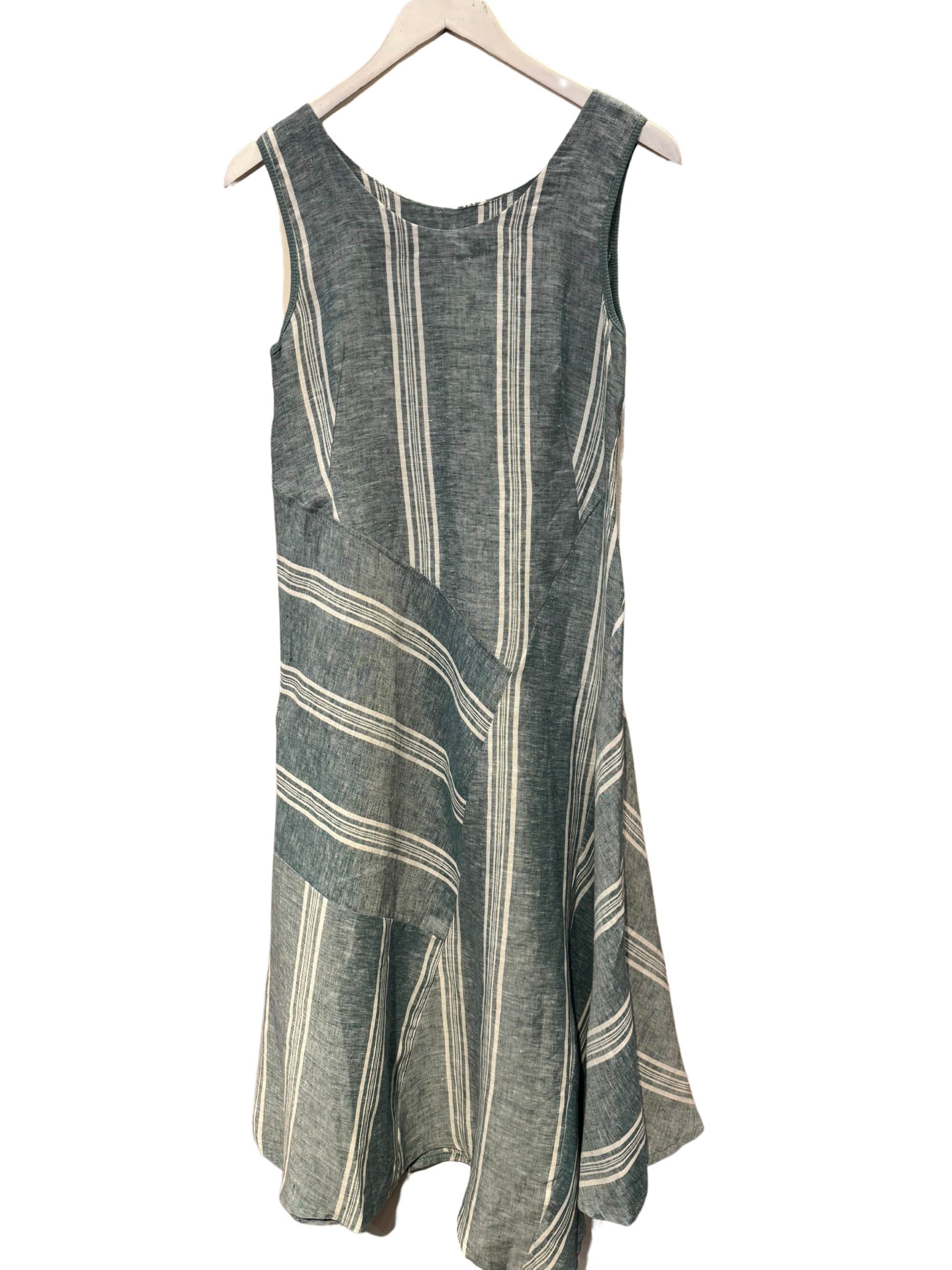 Inizio Striped Linen Dress - clever alice