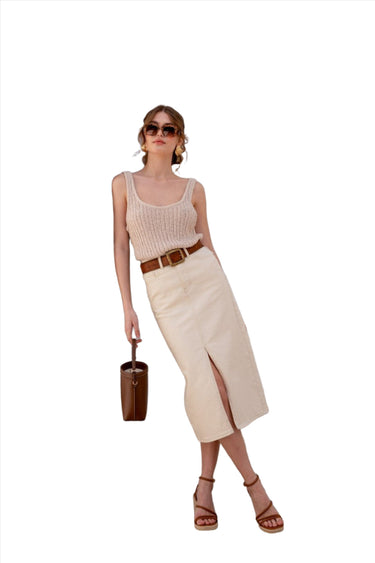 Oraije Paris Judy Skirt in Tan 