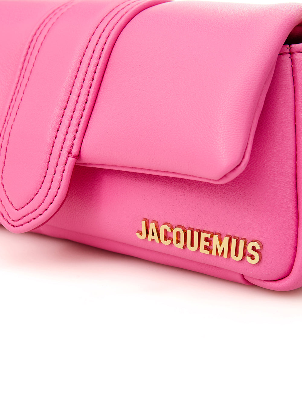 Jacquemus Fuxia Leather Le Petite Bambimou Shoulder Bag - clever alice